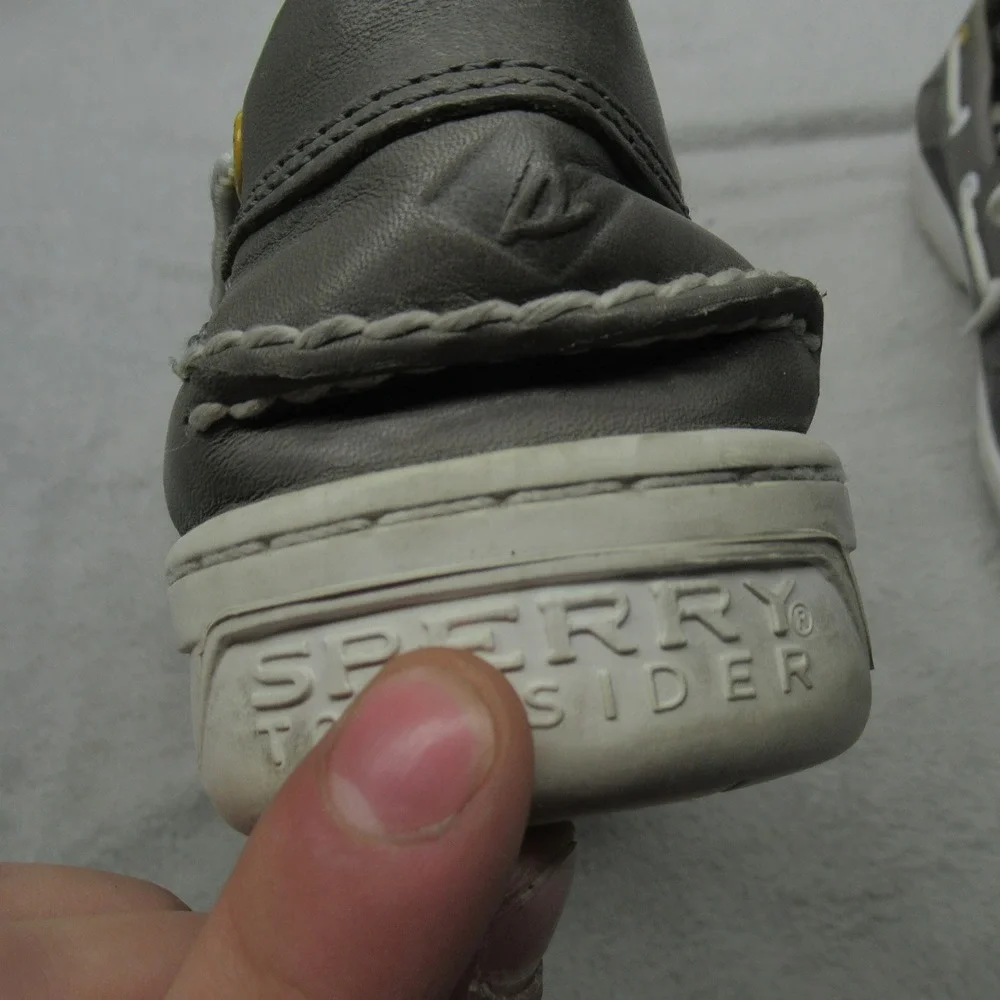Sperry‎ Men 11 Boat Shoes Gray Top Sider Suede Classic Nautical Casual Outdoor